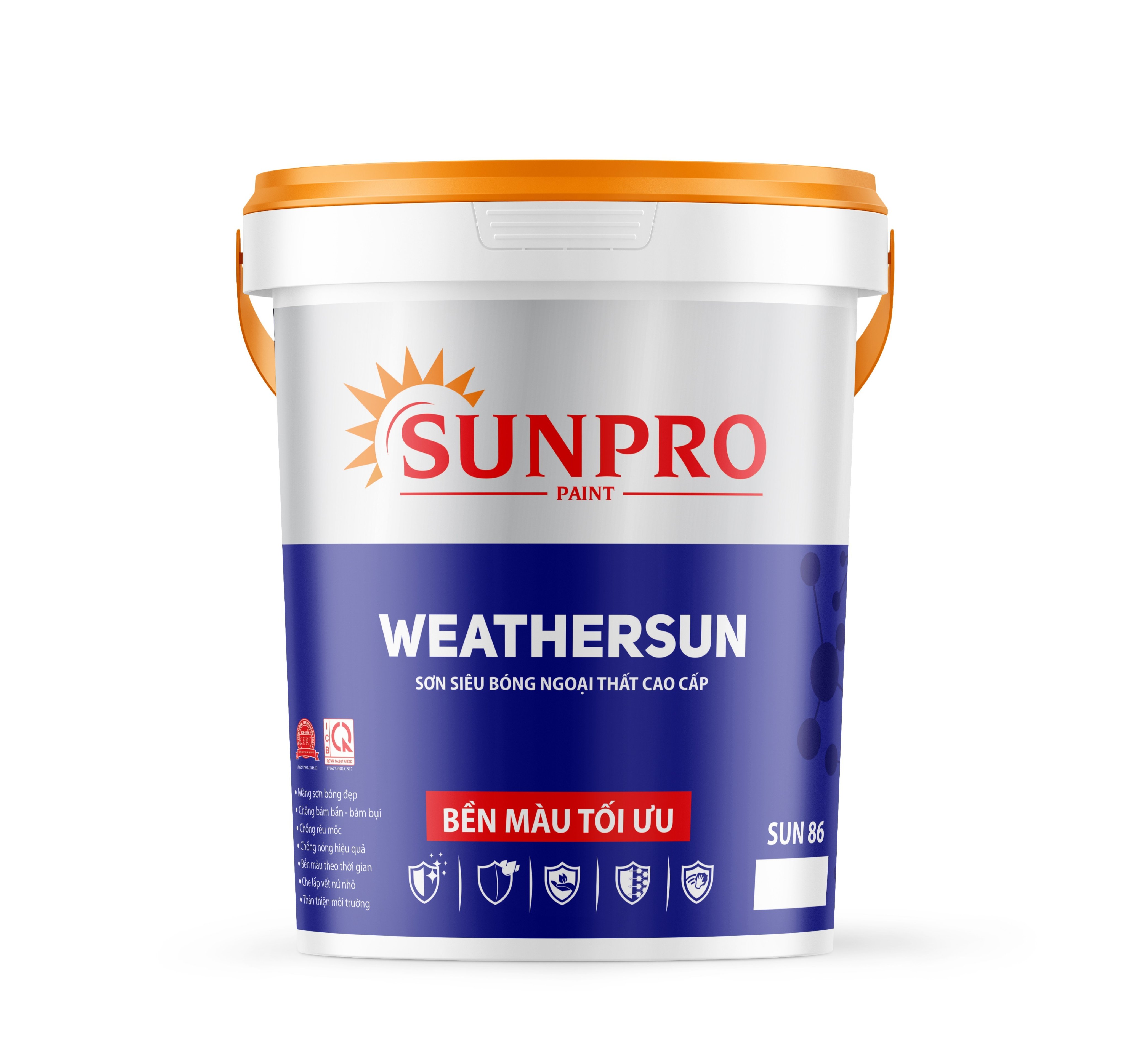 SUN86 - WEATHER SUN Sơn siêu bóng ngoại thất cao cấp 
